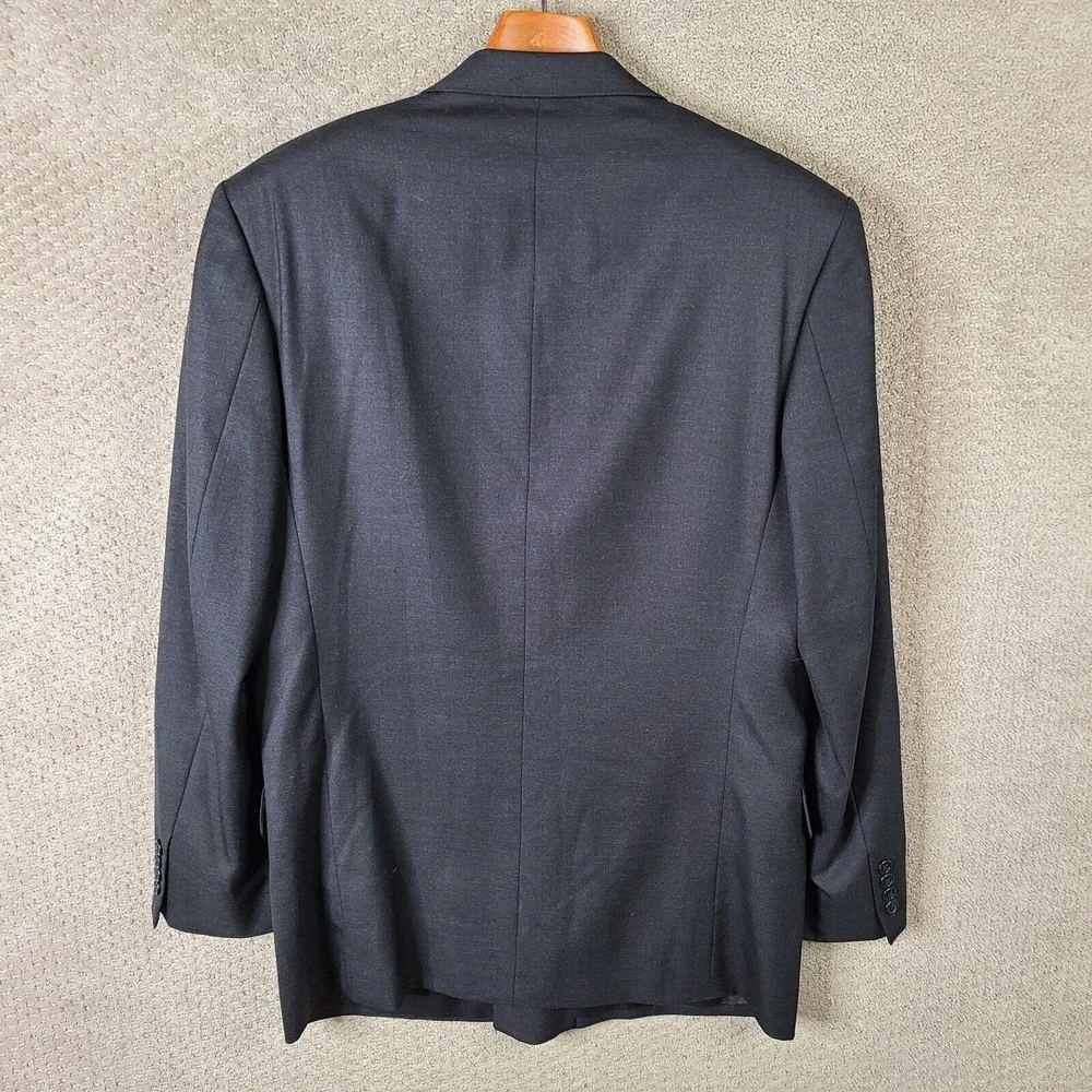Joseph & Feiss International Jacket Men 42L Gray Blazer‎ Wool Double Breasted